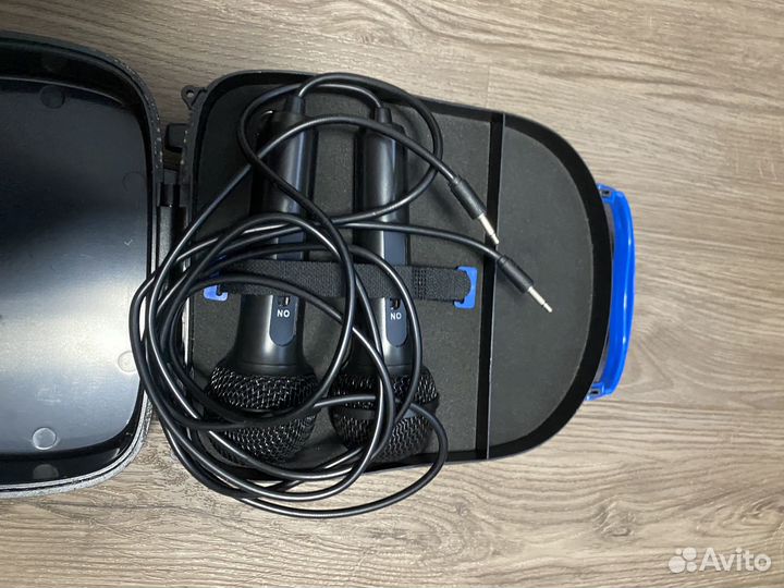 Караоке колонка с микрофонами