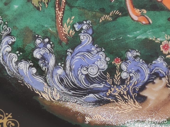 Винтажная тарелка Руслан и Людмила