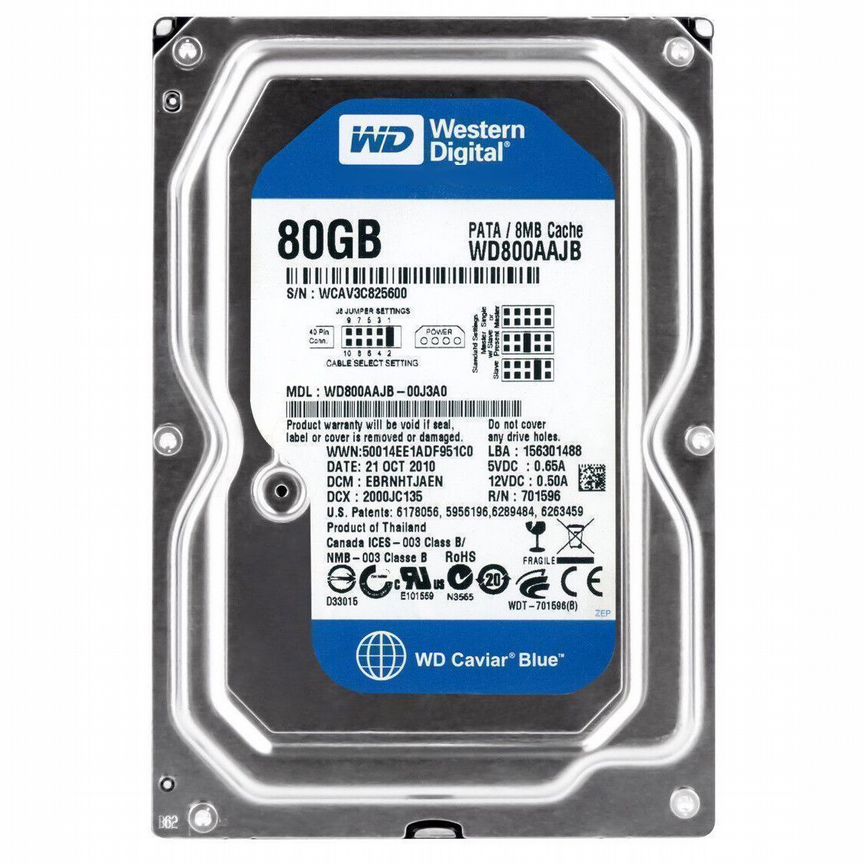 [WD800AAJB] Жесткий Диск Western Digital 80gb Ide Wd800aajb