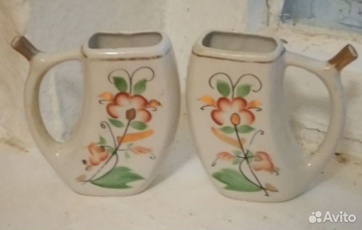Кружка поильник керамика СССР цена за 2 винтаж