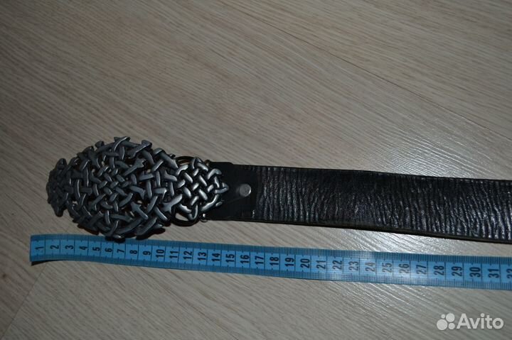 Пряжка 16 см на ремне 111см кожа