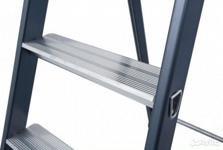 Стремянка алюминиевая krause monto sepro 5 ступеней анодированная 124197