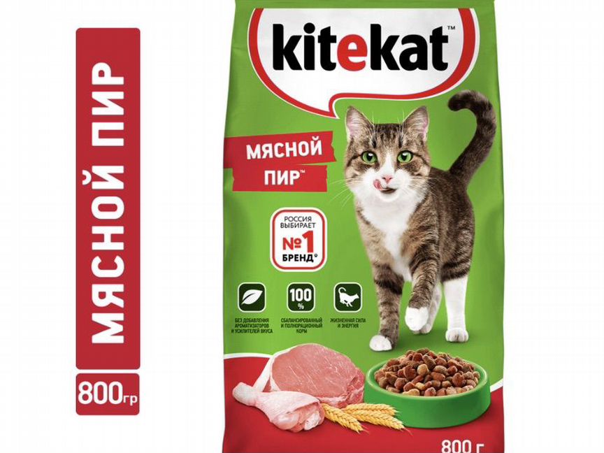 Сухой корм для кошек Kitekat 800г