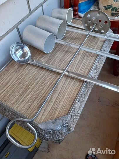 Ковш для звбора молока, половник, шумовка