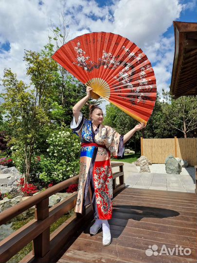 Веер настенный большой японский