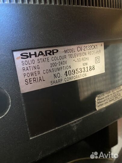 Телевизор бу sharp cv 2132 ck1