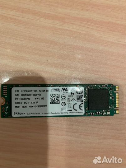 Диск SSD m2 Hynix 128 Gb