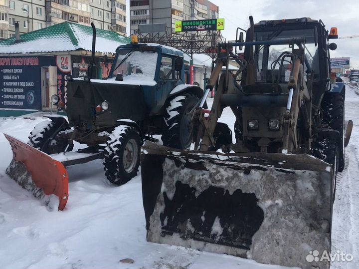 Мтз-82. Уборка территории