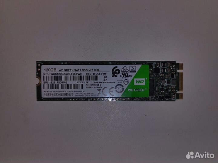 Ssd m2 120gb wd green