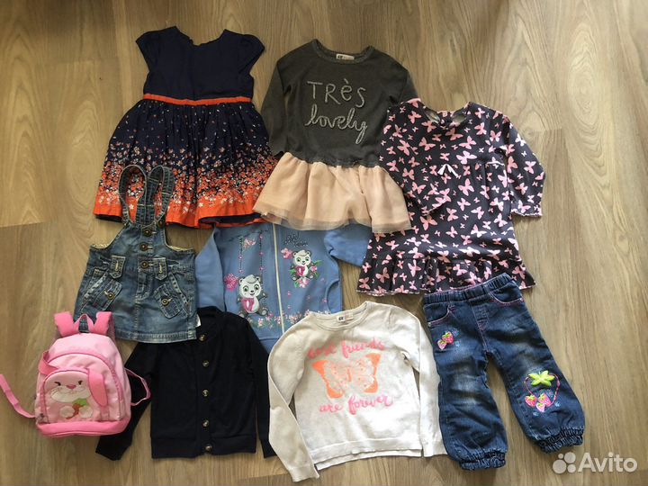 Пакет вещей для девочки 2-4 годика