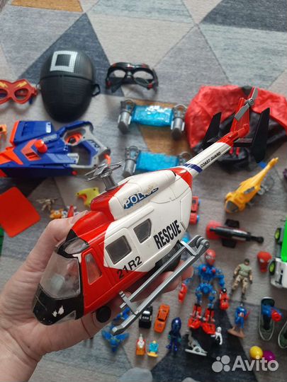 Большой пакет игрушек для мальчика, nerf