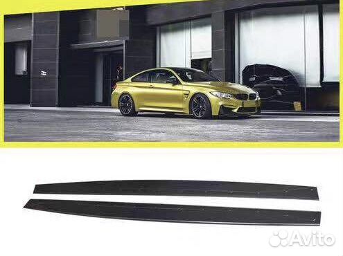 Лезвия порогов карбон BMW 3 series F30 M3 F80