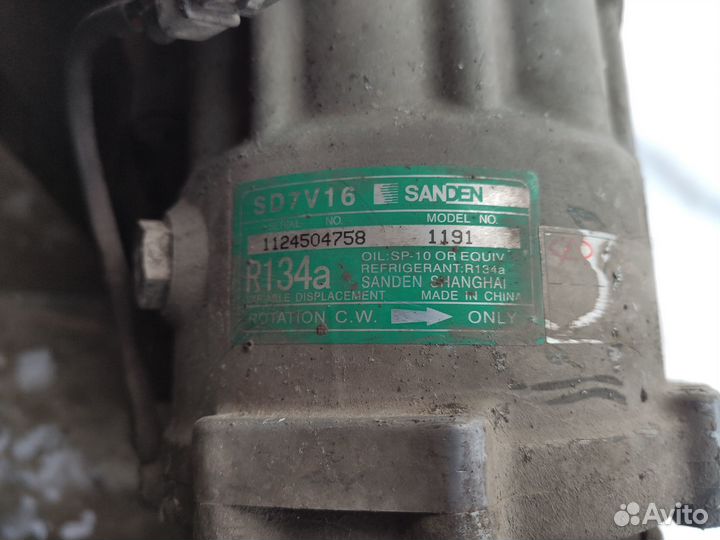 Компрессор системы кондиционирования Chery Amulet