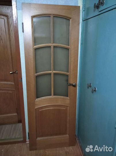 Дверь остекленная межкомнатная 70см