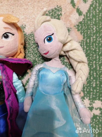 Куклы мягкие анна и эльза