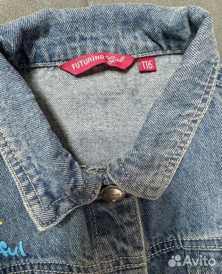 Джинсовая куртка для девочки 116