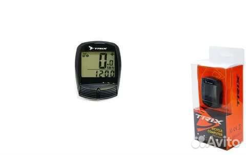 Велокомпьютер чёрный проводной