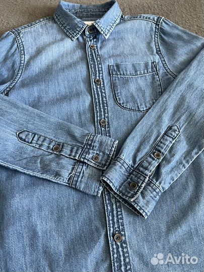 Джинсовая рубашка.128.zara