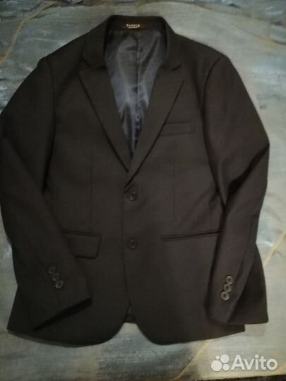 Школьный темно-синий костюм тройка р152-158