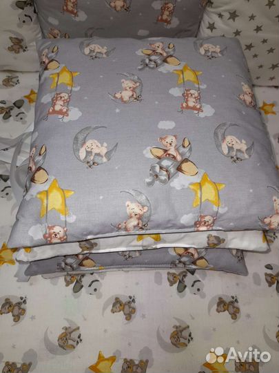 Бортики в детскую кроватку с коконом комплект