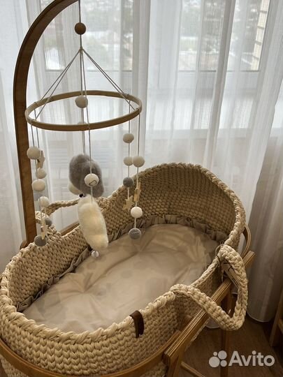 Люлька колыбель вязаная