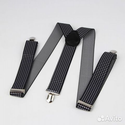 Подтяжки взрослые, ширина - 3,5 см