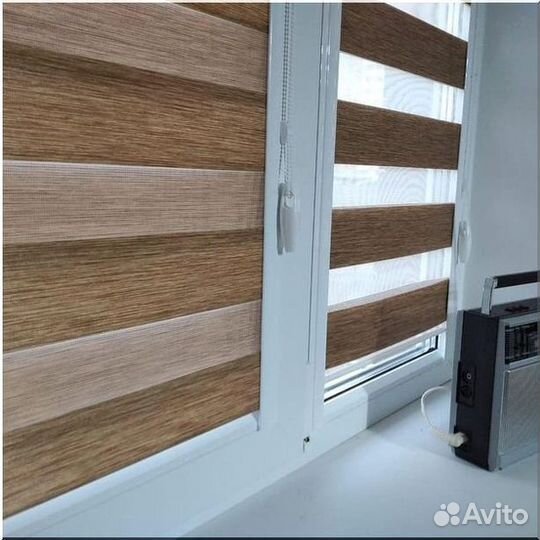 Шторы Зебра рулонные на заказ новые