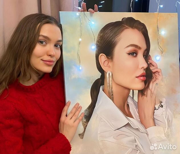 Портрет на холсте по фото. Картины на заказ