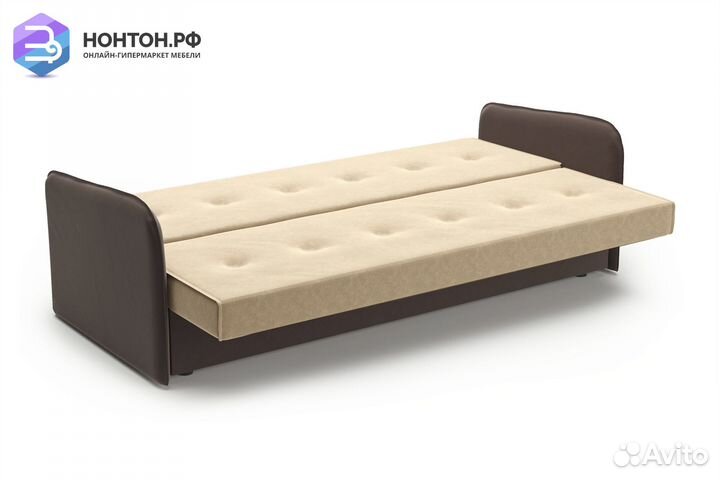 Диван-кровать Оазис бежево-коричневый