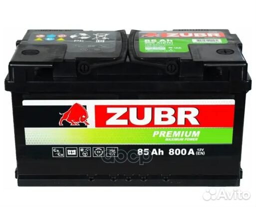 АКБ zubr Premium 85Ah R+ (ZP850) (/) 12V 80