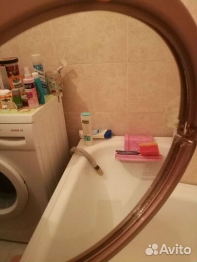 Зеркало в ванную + 2вешалки,фиолетовый цвет