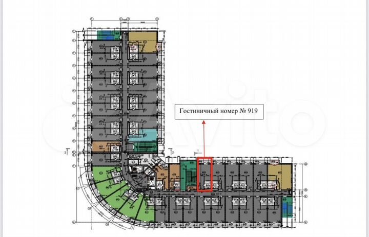 Гостиница, 29 м²