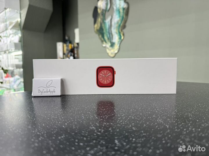 Apple Watch s8 41mm Red / Red Sport Band