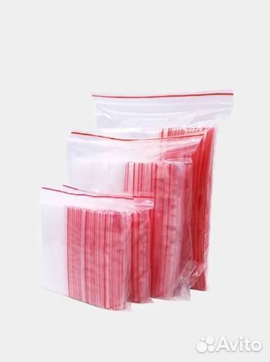 Упаковочный пакет с ZIP lock замком 20х30см