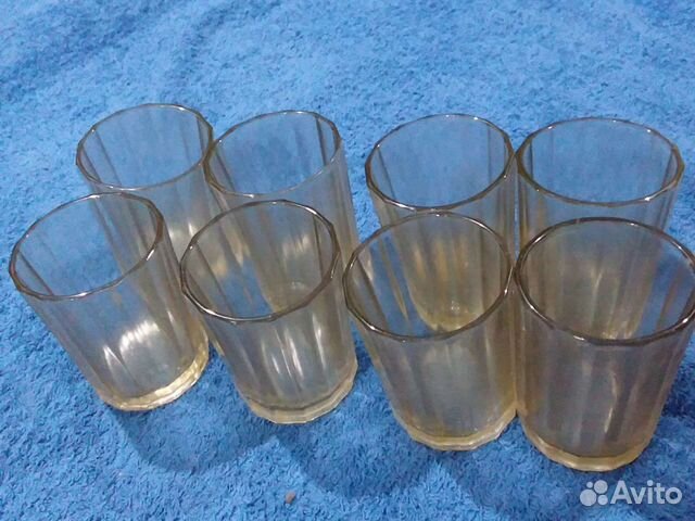 Стаканчики граненые СССР набор из 8шт