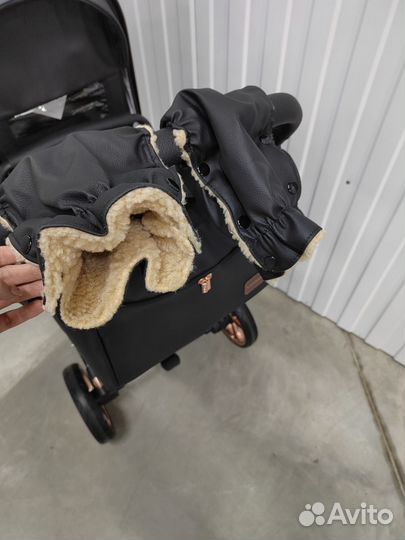 Коляска трансформер 2 в 1/ 3в1 Luxmom 608 черн