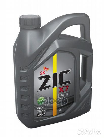 ZIC X7 diesel 5W30 (6L) масло мот. синтAPI SL