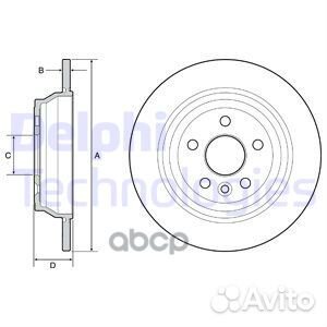 BG4656C Диск тормозной land rover freelander за
