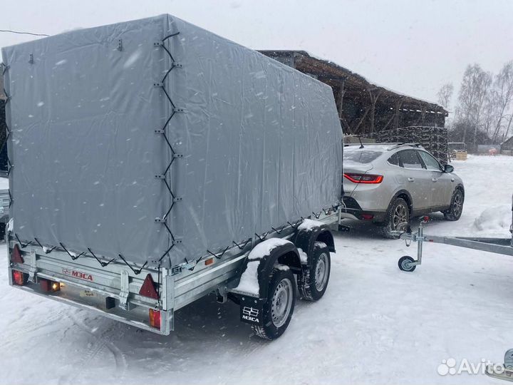 Прицеп легковой, 2 оси по 750кг. V-образное дышло