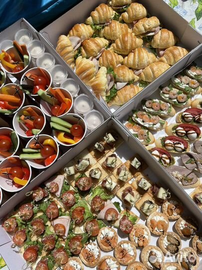 Фуршет, закуски, Гастробокс с доставкой