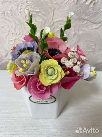 Цветы из холодного фарфора