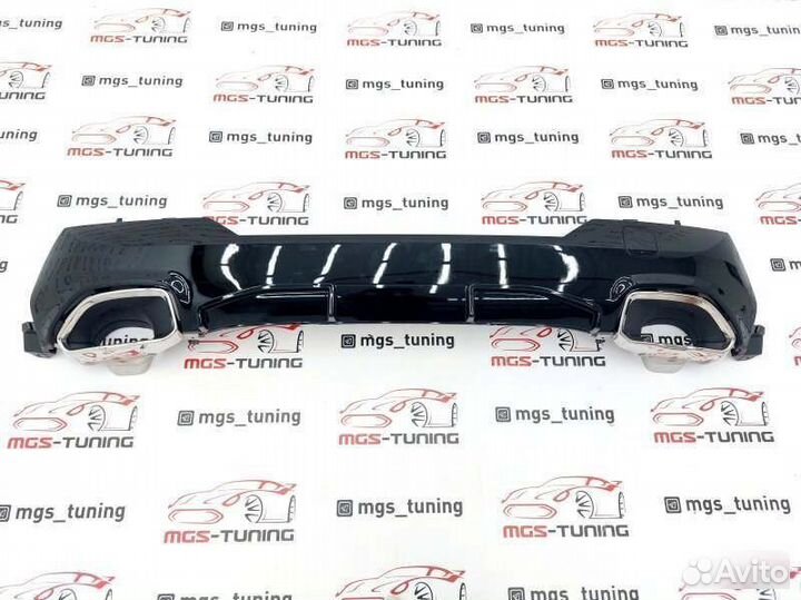 Диффузор Competition бмв 4 G22 + насадки 440 хром