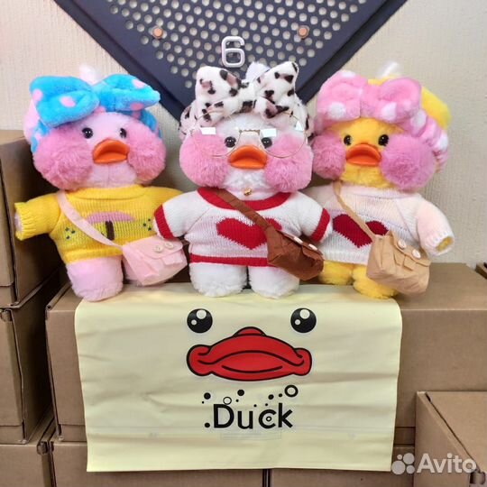Мягкая игрушка Уточка Лалафанфан (Lalafanfan Duck)