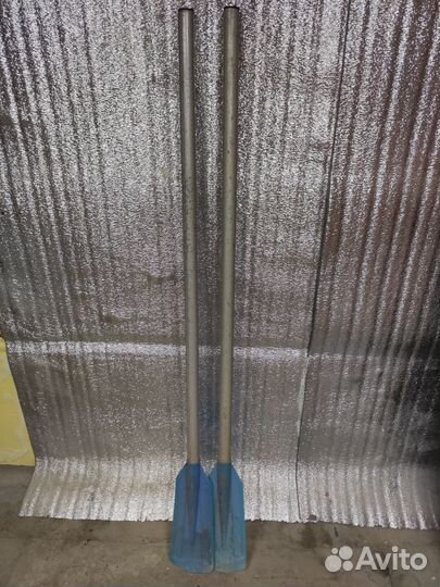 Весла алюминиевые с пластиковыми наконечниками