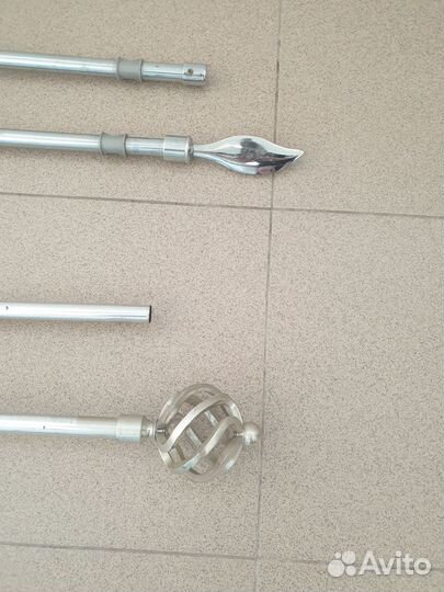 Карнизы для штор двухрядный металлический