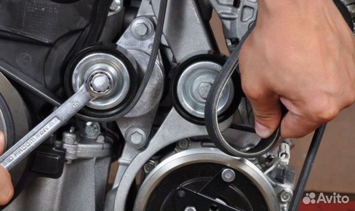 Замена приводн. ремня VW Tiguan 2011-2018