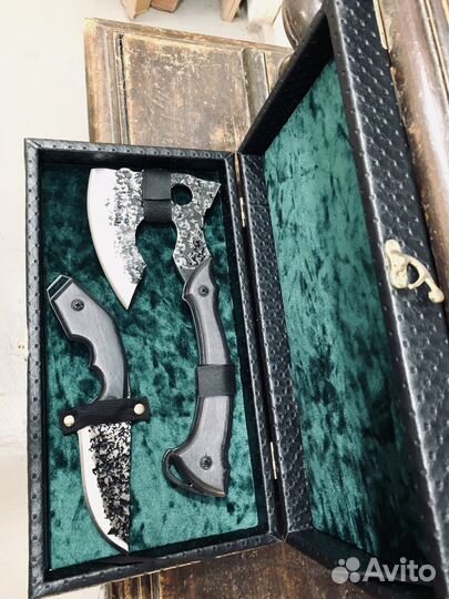 Мужской подарочный набор топор + нож