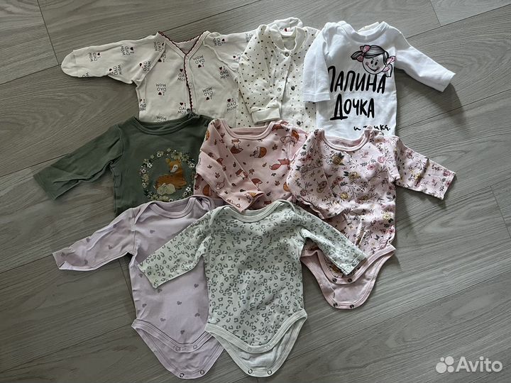 Большой пакет вещей на девочку 56-68