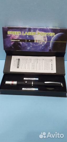 Зелёный лазер Мощный луч до 25км Lazer Pointer