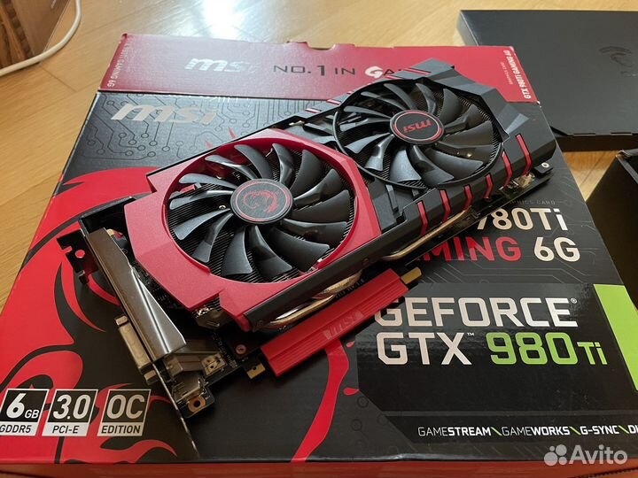 Видеокарта MSI gtx 980Ti gaming 6gb